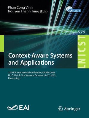 cover image of Context-Aware Systems and Applications